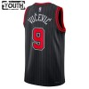 NBA Børn Trøje Chicago Bulls Nikola Vucevic 9 2022-23 Jordan Statement Edition Sort Swingman
